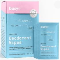 Toalhetes desodorantes BUSYCO Calm Line sem perfume de 15 quilates para mulheres