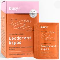 Toalhetes desodorantes BUSYCO Refresh Line para mulheres de 15 quilates