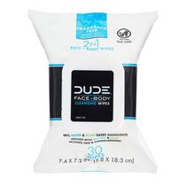 Toalhetes Dude Face & Body 30 sem perfume com sal marinho e aloe