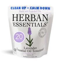 Toalhetes e toalhetes Herban Essentials Óleo essencial de lavanda Toalhetes e toalhetes Herban Essentials Óleo essencial de lavanda