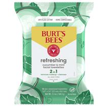 Toalhetes faciais Burt's Bees refrescantes com pepino e hortelã Toalhetes faciais Burt's Bees refrescantes com pepino e hortelã