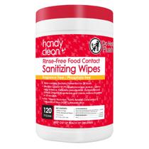 Toalhetes higienizantes HandyClean, sem enxágue, lata de 120 toalhetes Toalhetes higienizantes HandyClean, sem enxágue, lata de 120 toalhetes