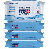 Toalhetes higienizantes para mãos MAGICARE 75% de álcool 320 unidades