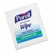 Toalhetes higienizantes para mãos Purell Alcohol Formula, embalados individualmente, 100 toalhetes Toalhetes higienizantes para mãos Purell Alcohol Formula, embalados individualmente, 100 toalhetes