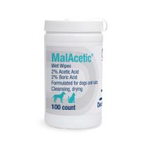 Toalhetes húmidos MalAcetic para cães e gatos 100 unidades