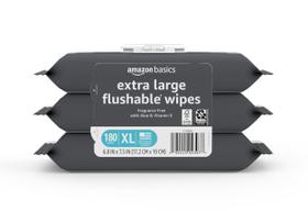 Toalhetes laváveis Amazon Basics Extra Large 180 toalhetes