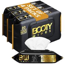 Toalhetes laváveis BOOTY WIPES para homens, 80 unidades, pacote com 4