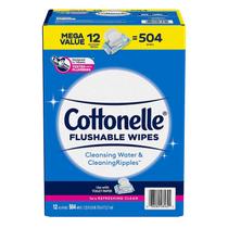 Toalhetes laváveis Cottonelle 504 Count