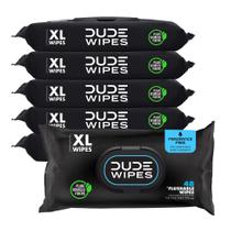 Toalhetes laváveis Dude DUDE Wipes, pacote com 6, 288 sem perfume