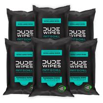 Toalhetes laváveis Dude Dude Wipes, pacote de viagem, pacote com 6 e 108 toalhetes