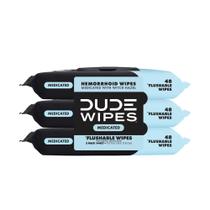 Toalhetes laváveis Dude Medicated Witch Hazel, pacote com 3 x 144