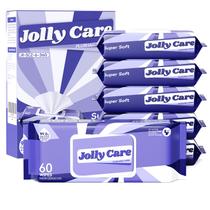 Toalhetes laváveis Jolly Care para adultos, pacote com 6 lenços umedecidos