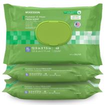 Toalhetes laváveis para adultos McKesson XL 144 unidades de Aloe Vitamina E