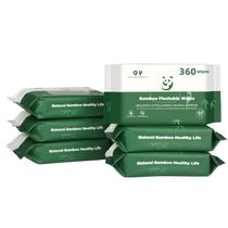 Toalhetes laváveis QingYa Bamboo 360 unidades (6 pacotes de 60) Toalhetes laváveis QingYa Bamboo 360 unidades (6 pacotes de 60)