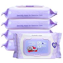 Toalhetes laváveis Violet Vibes Coconut Rose 400 unidades para mulheres Toalhetes laváveis Violet Vibes Coconut Rose 400 unidades para mulheres