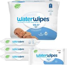 Toalhetes para bebês WaterWipes Original 99,9% à base de água, 240 unidades