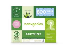 Toalhetes para fraldas Babyganics, sem perfume, 800 unidades, à base de plantas