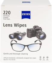 Toalhetes para lentes Zeiss 220 unidades, pré-umedecidos, embalados individualmente