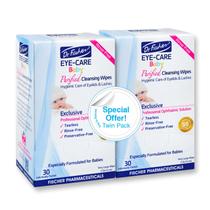Toalhetes para Pálpebras Dr. Fischer Premium - 60 Unidades Hipoalergênicas para Bebês