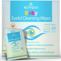Toalhetes para pálpebras e cílios para bebês NOVEHA Safe & Natural 60 Wipes Toalhetes para pálpebras e cílios para bebês NOVEHA Safe & Natural 60 Wipes