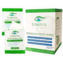 Toalhetes para pálpebras Lumivis Tea Tree Oil 36 almofadas de limpeza diária