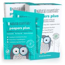 Toalhetes para pálpebras Natural Essentials Peepers Plus 30 unidades (pacote com 2)