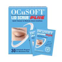 Toalhetes para pálpebras OcuSoft Lid Scrub PLUS hidratante 30 unidades Toalhetes para pálpebras OcuSoft Lid Scrub PLUS hidratante 30 unidades