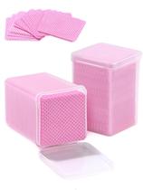 Toalhetes para unhas TEOYALL Lint Free 400, tecido não tecido rosa (400)