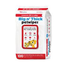 Toalhetes Petkin Pet para cães e gatos, 100 toalhetes grandes