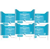 Toalhetes removedores de maquiagem Amazon Basics Hydrating 150 Wipes x6