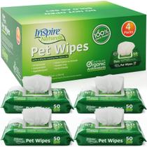 Toalhetes Umedecidos Inspire Naturals para Pets - 100% Naturais (800ml)