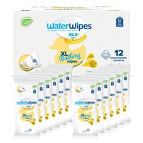 Toalhetes Umedecidos WaterWipes XL Sem Plástico - Pacote com 192 Unidades (12 Pacotes)