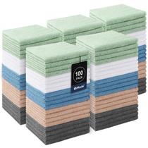 Toalhetes UNIMADE, pacote com 100 toalhas de rosto, 30x30cm, microfibra Toalhetes UNIMADE, pacote com 100 toalhas de rosto, 30x30cm, microfibra
