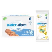 Toalhetes WaterWipes Original (720 unidades) (12 pacotes) e XL Bathing