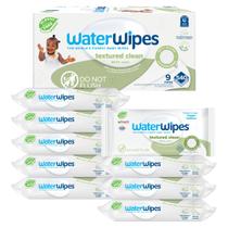 Toalhetes WaterWipes, sem plástico, texturizados, limpos, 540 unidades