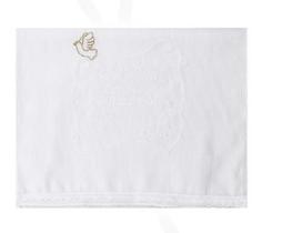 Toalhinha De Batizado Bordada Santo Anjo Papilloo