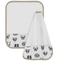 Toalhinha de Boca Tecebem Baby Malha 02 Peças Kinder Agnes 30cmx34cm Bege Toalhinha de Boca Tecebem Baby Malha 02 Peças Kinder Agnes 30cmx34cm Bege