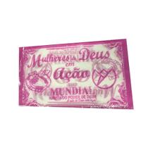 Toalhinha / Lenço MDA - Igreja Mundial - 100 Unidades - Branco com Rosa Toalhinha / Lenço MDA - Igreja Mundial - 100 Unidades - Branco com Rosa