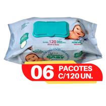 Toalhinha umedecida Marigold premium kit com 6 pacotes