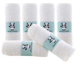 Toalhinhas HIPHOP PANDA Baby Rayon feitas de bambu, pacote com 6