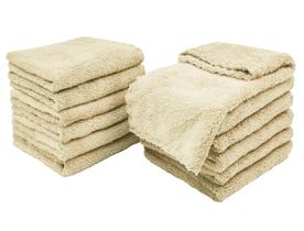 Toalhinhas para bebês Kyapoo, pacote com 12, 30x30 cm, lã coral