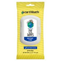 Toalhinhas para os olhos de pets earthbath com hamamélis e aloe, 30 unidades