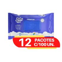 Toalhinhas umedecidas Baby Byn lenço kit com 12 pacotes