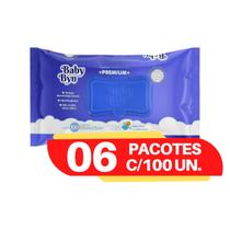 Toalhinhas umedecidas Baby Byn lenço kit com 6 pacotes