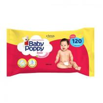 Toalhinhas Umedecidas Baby Poppy C/120 Unidades - CLESS