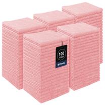Toalhinhas UNIMADE, pacote com 100 x 30 cm, microfibra altamente macia, rosa Toalhinhas UNIMADE, pacote com 100 x 30 cm, microfibra altamente macia, rosa