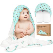 Toalla con Capucha para Bebé KeaBabies 89x89 cm de Bambú Suave