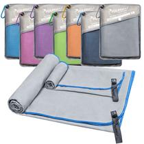 Toalla de Microfibra para Camping SYOURSELF de Secado Rápido 72x32 cm Paquete de 2