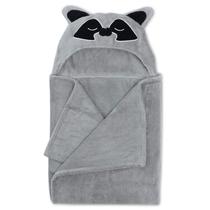 Toalla para Bebé Natemia Premium Suave Gris Mapache 102x76 cm