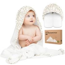 Toalla para Bebés con Capucha KeaBabies 89x89 cm de Bambú Suave